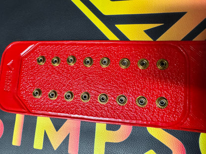 Universal Championship Leather Strap — Red