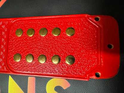 Universal Championship Leather Strap — Red