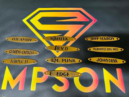 Metal Spinner Name Plates